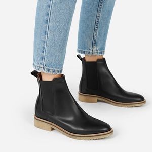 Everlane. Brixton Chelsea Boot. Black Leather.